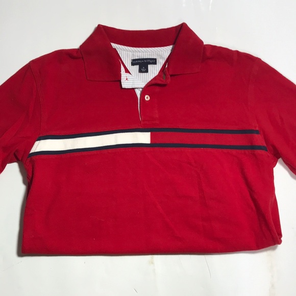 Tommy Hilfiger Red Size M Polo - Picture 1 of 8